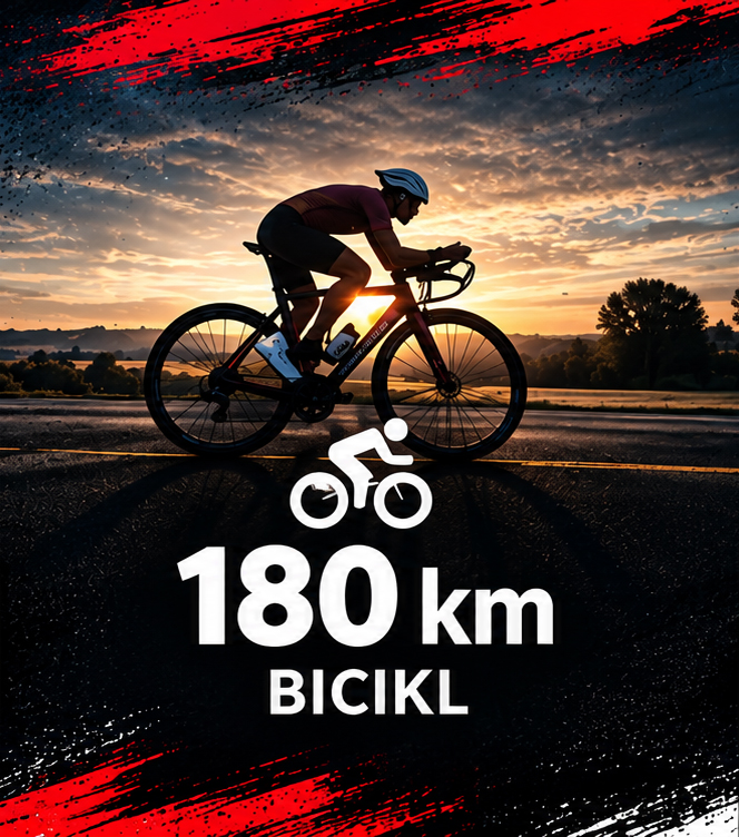 180 km biciklizma